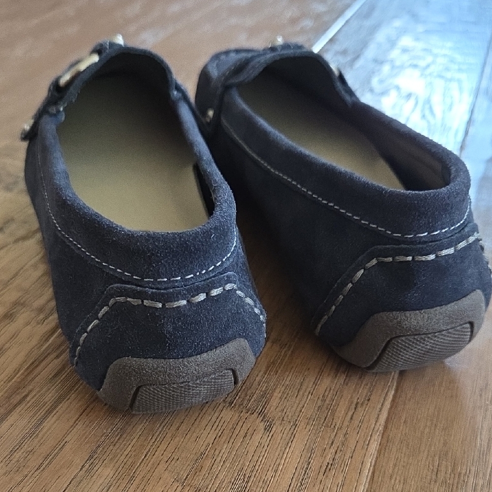 Banana Republic Navy Suede Bit Loafers - Picture 3 of 11